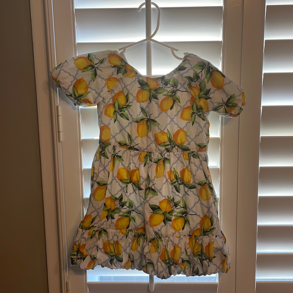 LEMON PUFF SLEEVE DRESS